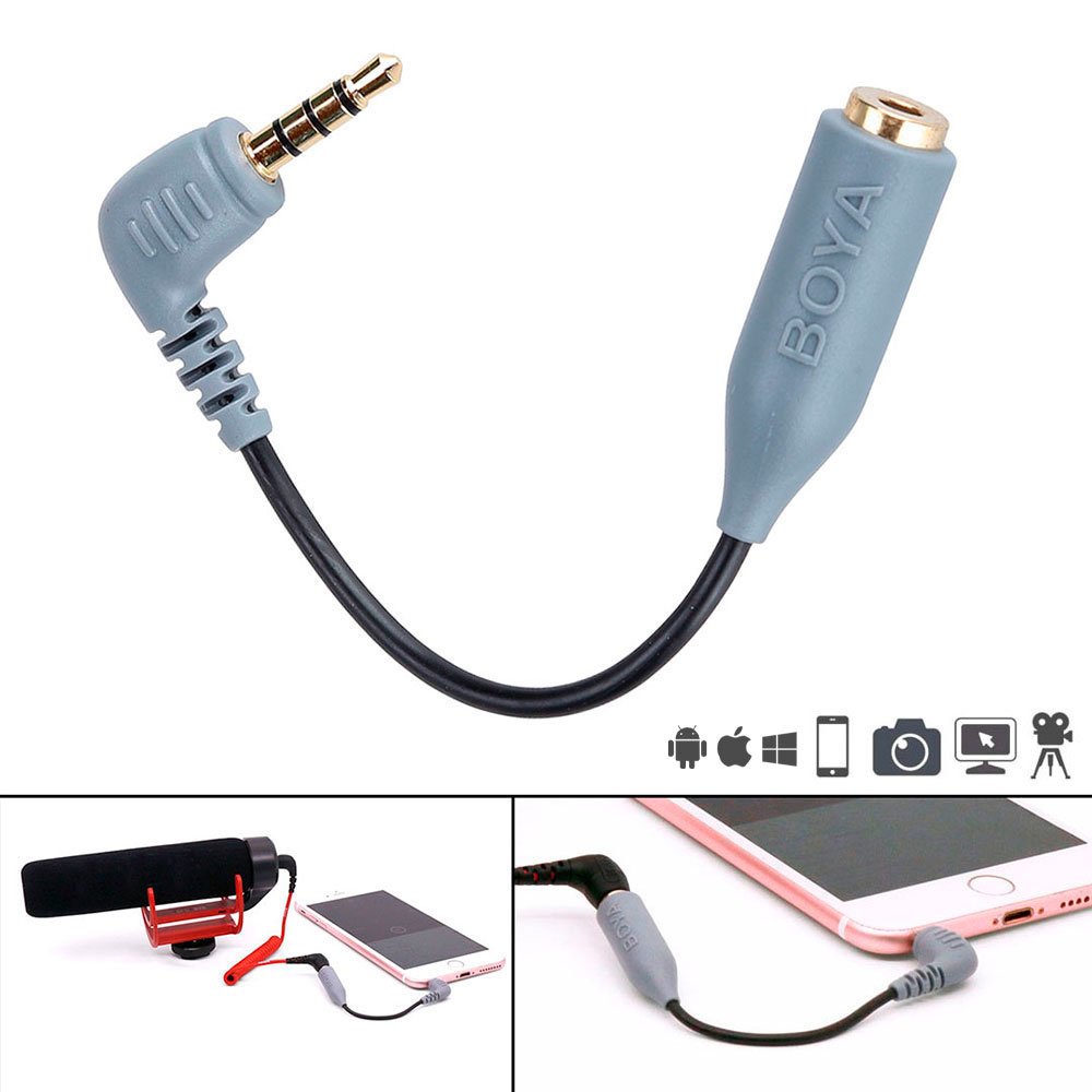 BOYA BY-CIP2 3.5mm (6cm) Plug/Jack Smartphone Android y IOS - Cable convertidor de señal · imagen 1