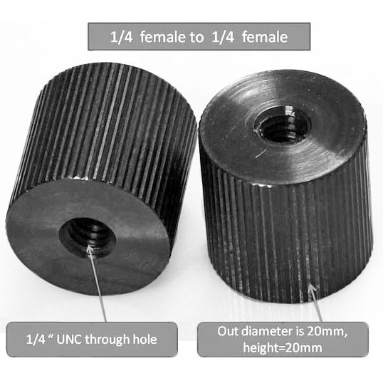 Adaptador Hembra 1 /4 a 1/4 · imagen 1