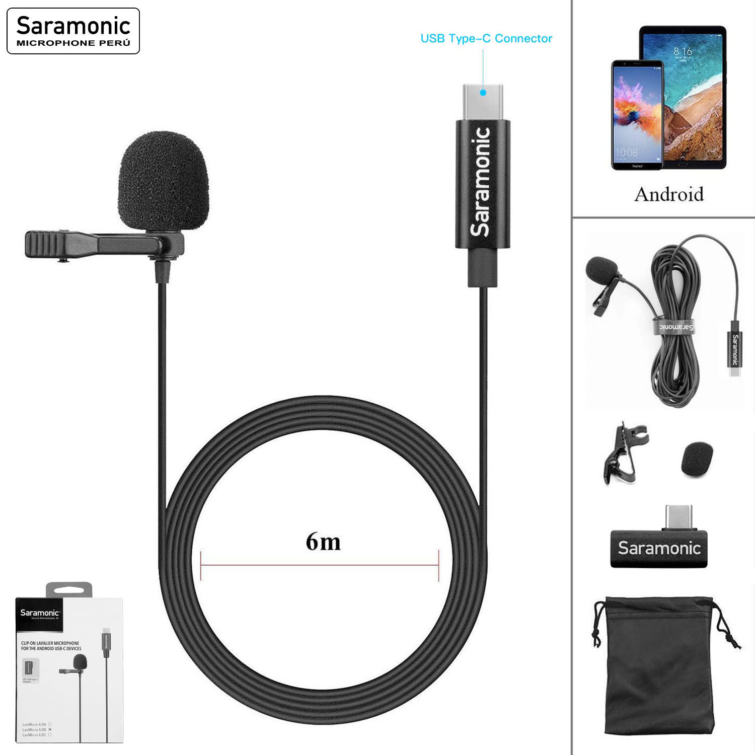 SARAMONIC LavMicro U3B + SR-C2005 · imagen 1