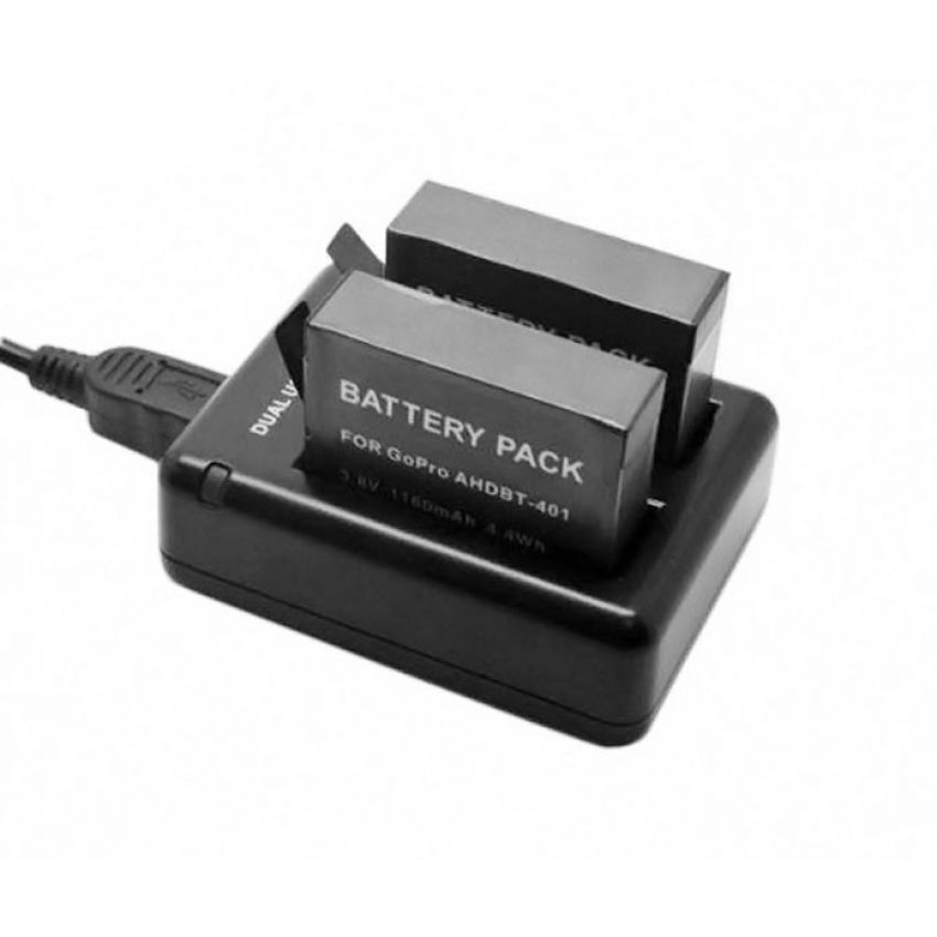 Cargador Dual Para Gopro 5/6/7/8/9/10 para 2 Baterías · imagen 4